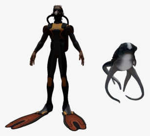 Cute Fish Size Comparison - Dry Suit, HD Png Download, Free Download