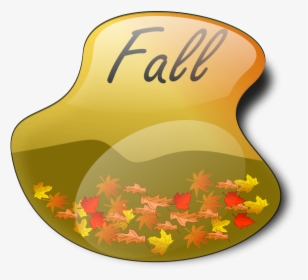 Fall Landscape In Liquid Frame Vector Image - Fall Clip Art, HD Png Download, Free Download