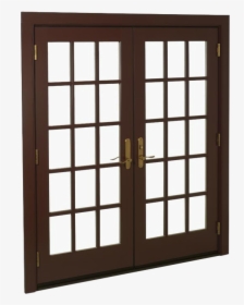 Door Clipart French Door - Dark Wood Windows And French Doors, HD Png Download, Free Download
