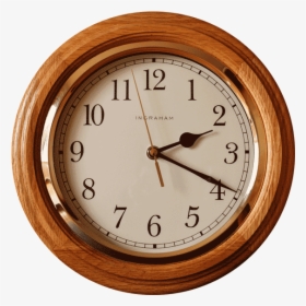 Wooden Frame Clock Png Images - Wall Clock, Transparent Png, Free Download