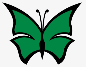 Green Butterfly Clipart - Red Butterfly Png Clipart, Transparent Png, Free Download