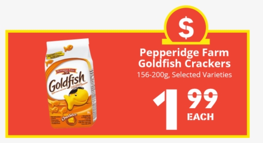 Pepperidge Farm Goldfish Crackers - Graphic Design, HD Png Download, Free Download