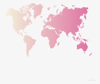 World Map Pink Transparent, HD Png Download, Free Download