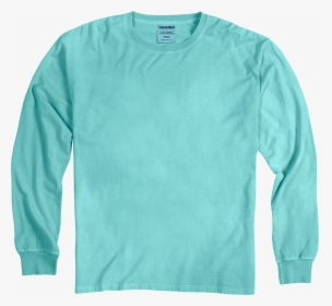 Mint Green Long Sleeve Shirt Png, Transparent Png, Free Download