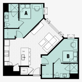 Floor Plan Image - Juliet Balconies On Plan, HD Png Download, Free Download