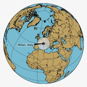 Orthographic Map Example Python - Earth, HD Png Download, Free Download