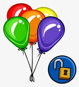 Club Penguin Wiki - Balloons Clipart, HD Png Download, Free Download