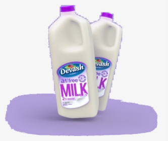Two Milk Bottles - Plastic Bottle, HD Png Download, Free Download