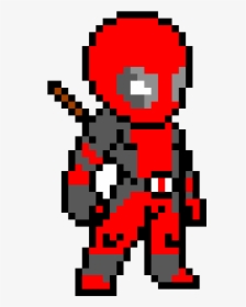 Deadpool Pixel Art , Png Download - Pixel Art Minecraft Deadpool, Transparent Png, Free Download