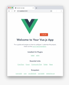 Vue App With The Auth0 Login Button - Nw Js Desktop App, HD Png Download, Free Download