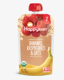 Bananas, Raspberries & Oats"  Class="fotorama Img - Happy Baby Colados, HD Png Download, Free Download