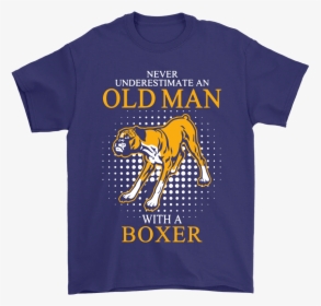 Never Underestimate An Old Man With A Boxer Dog Shirts - Never Underestimate An Old Man With A Jeep, HD Png Download, Free Download
