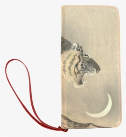Roaring Tiger, Japanese Woodcut By Ohara Koson Women"s - Wallet, HD Png Download, Free Download