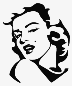 Stencil Wall Decal Sticker Actor - Marilyn Monroe Clip Art, HD Png Download, Free Download