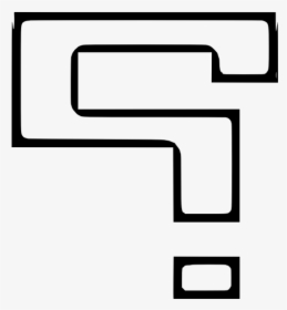 Rectangular Shaped Question Mark Vector Clip Art - Ponto De Interrogação Quadrado, HD Png Download, Free Download