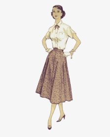 1950s Woman Transparent, HD Png Download, Free Download