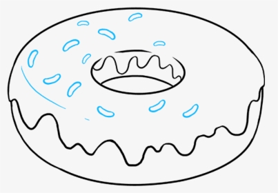 How To Draw Donut - Donut Draw, HD Png Download, Free Download