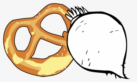 Bavarian Pretzel And Radish - Pretzel, HD Png Download, Free Download