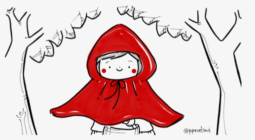 Red Riding Hood - Easy Little Red Riding Hood Drawing, HD Png Download, Free Download