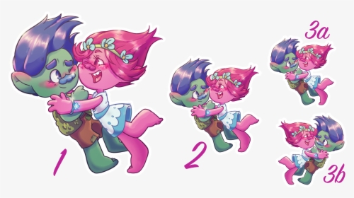 Image Of Trolls Stickers - Cartoon, HD Png Download, Free Download