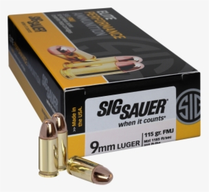 Sig Sauer 9mm Ammo, HD Png Download, Free Download