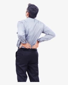 Man Holding His Lower Back - Kidney Stone Pain Png Man, Transparent Png, Free Download