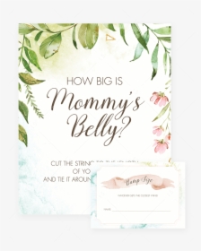 Printable How Big Is Mommy"s Belly Sign And Cards Printable - Dont Say Baby Free Printable, HD Png Download, Free Download