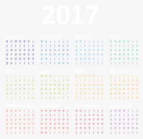2017 Calendar Png Transparent Clip Art Image - Printing, Png Download, Free Download