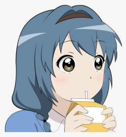 Anime Tomando Leche Kawaii, HD Png Download, Free Download
