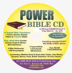 Power Bible Cd, HD Png Download, Free Download