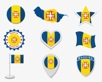 Madeira Icons Vector - Madeira Flag Png, Transparent Png, Free Download