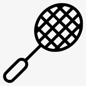 Badminton Racket - Black And White Pineapple Clipart, HD Png Download, Free Download