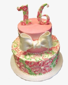 Sweet 16 Pink Cake, HD Png Download, Free Download
