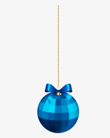 Blue Christmas Ball Hanging Clipart , Png Download - Christmas Balls Png Blue, Transparent Png, Free Download