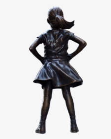 Fearless Girl Drawing Black And White, HD Png Download, Free Download