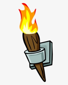 Wall Torch Png - Torch On Wall Clipart, Transparent Png, Free Download