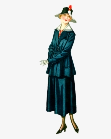 Fashion Illustration Women Dress Vintage - Clothing, HD Png Download, Free Download