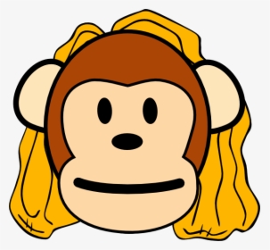 Head Clipart Mom Drawing Of Monkey Face- - Mother Monkey Clipart, HD Png Download, Free Download