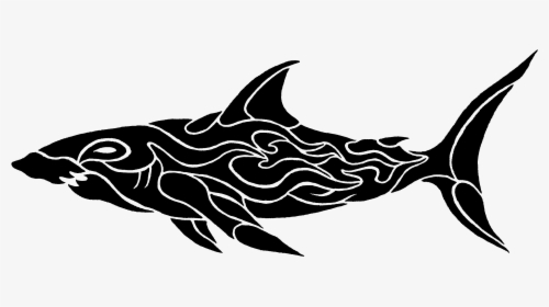 Transparent Tribal Tattoo Png - Great White Shark Tribal Tattoo, Png Download, Free Download