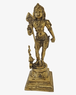 Holy Tamil Hindu God Murugar Brass Statue, 4 X 11 Inch, - Statue, HD Png Download, Free Download