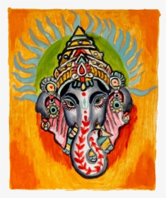 Maha Ganapati - Painting, HD Png Download, Free Download