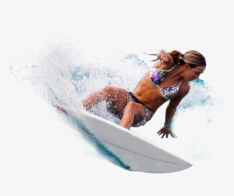 Girl In The Surf, Picture V - Homem Surfando Png, Transparent Png, Free Download