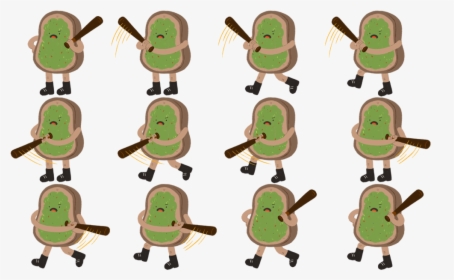 Avo Toast Sprites - Illustration, HD Png Download, Free Download