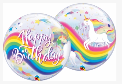 Happy Birthday Unicorn Bubble Balloon Qualatex, HD Png Download, Free Download