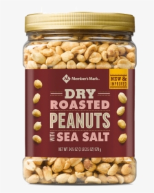 Member Mark Dry Roasted Peanuts Sea Salt, HD Png Download, Free Download