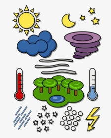 Weather Chart Symbols Clipart - Weather Chart Clipart, HD Png Download, Free Download