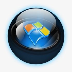 Windows 7 Start Orb Icon - Windows Start Menu Icons, HD Png Download, Free Download