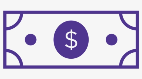 Icons Black Revenue Purple - Cash Black And White, HD Png Download, Free Download