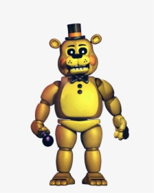 Toy Golden Freddy - Fnaf Drawings Toy Freddy, HD Png Download, Free Download