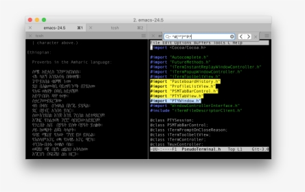 Iterm2 V3 Screen Shot With Tabs Panes Utf-8 And Search - Iterm2 Utf, HD Png Download, Free Download